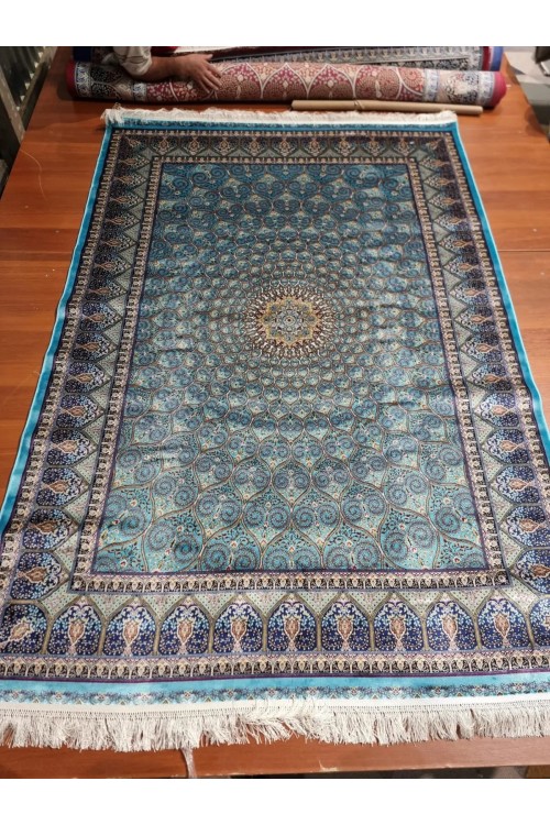 Иранский ковер Mishribi av 40445 Голубой